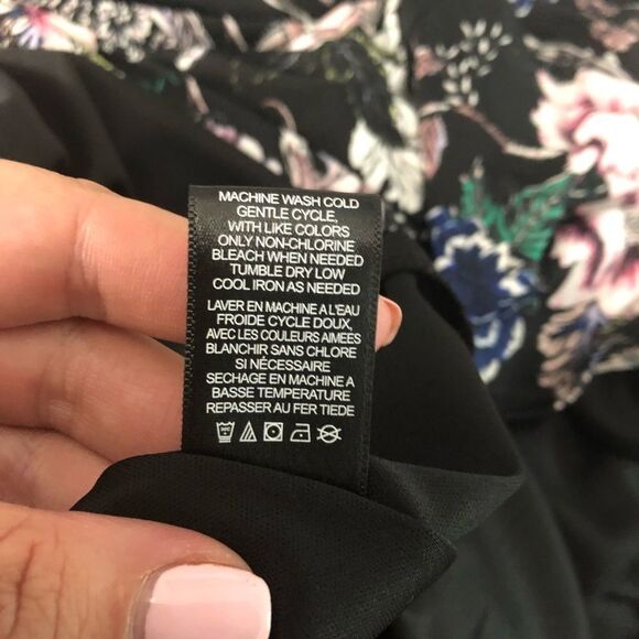 AFRM long sleeve floral open back midi dress - Picture 9 of 12